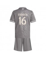 Real Madrid Endrick #16 Tredjedraktsett Barn 2024-25 Korte ermer (+ bukser)